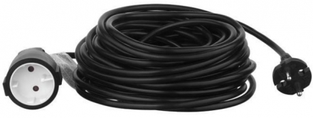 Сетевой удлинитель 2E 1XCEE7/17, 2G*1.0мм, 15м, black (2E-PC210M15)