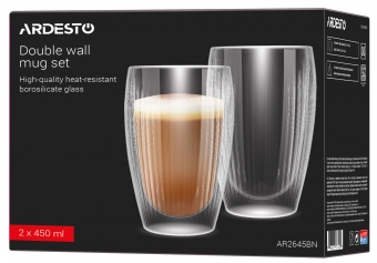 Ardesto Набор стаканов Ardesto AR2645BN 450ml (2шт)