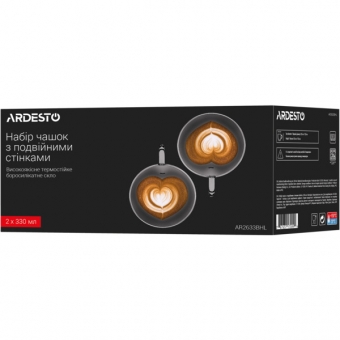Ardesto Набор чашек Ardesto AR2633BHL 330ml (2шт)