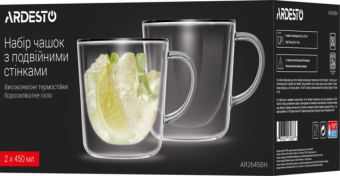 Ardesto Набор чашек Ardesto AR2645BH 450ml (2шт)