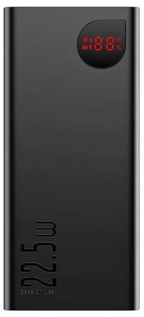 УМБ Power Bank Baseus Adaman Metal Digital Display PD3.0+QC3.0 22.5W 10000mAh Black (PPAD000001)