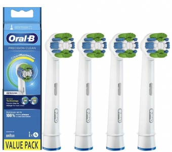 Braun Насадка для зубной щетки Braun ORAL-B Precision Clean EB20RX CleanMaximiser (4шт)