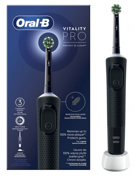 Зубна щітка Braun ORAL-B Vitality D103.413.3 PRO Protect X Clean Cross Action Black