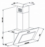 Вытяжка ELEYUS VERTICAL 700 50 BL