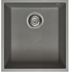 Мойка кухонная Elleci Q 100 under top titanium 73
