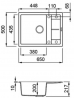 Мойка кухонная Elleci UNICO 125 cemento 48