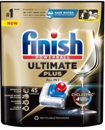 Таблетки для посудомийних машин Finish Ultimate Plus Alll in 1, 45 шт