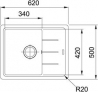 Мойка кухонная Franke BASIS BFG 611-62 Серый камень (114.0565.090)