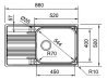 Кухонна мийка Franke SMART SRX 611-86 XL Сталь (101.0456.705)