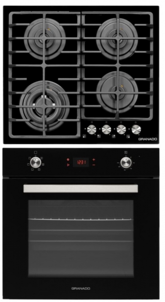 Комплект Granado GEO 62-1310 black + GGH 62-114 black glass