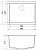 Мойка кухонная Granado UNDER TOP MAX gris