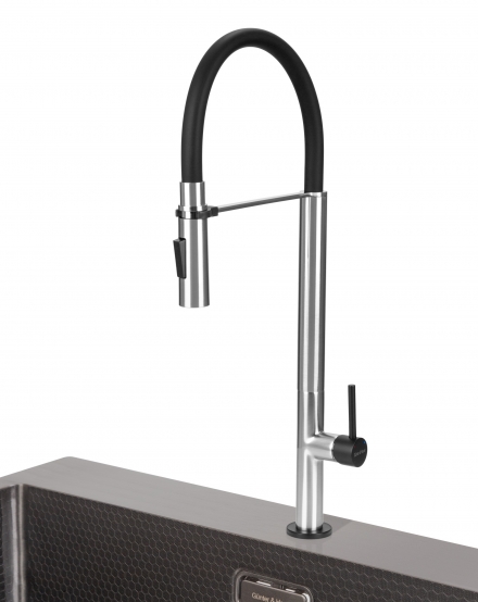 Кухонный смеситель Gunter & Hauer STERN Brush Black