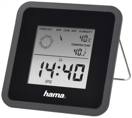Термометр-гигрометр Hama TH-50 black