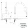Кухонний змішувач Kernau KWT 07A NATURAL BEIGE