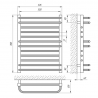 Полотенцесушитель LARIS ГЕРМЕС П 12 500х700 71207668