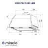 Вытяжка Minola HBI 5722 WH 1200 LED