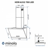 Вытяжка Minola HDN 6232 BL/INOX 700 LED