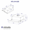 Вытяжка Minola HTL 614 BL LED