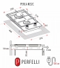 Варильна поверхня Perfelli PERLA M32C NERO