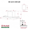 Витяжка Perfelli BIC 6654 I 1000 LED