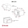 Встраиваемая микроволновая печь Perfelli BM 255 BIX