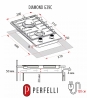 Варильна поверхня Perfelli DIAMOND G39C NERO