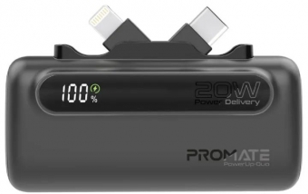Promate PowerUp-Duo 5000mAh Black (powerup-duo.black)