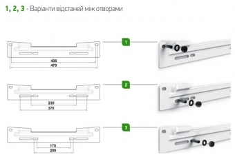 Tesy Универсальная монтажная пластина Tesy 107484