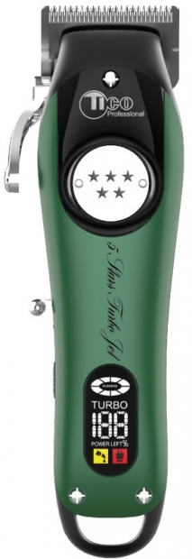 Машинка для стрижки волосся Tico Professional 5-Stars Turbo Jet Olive (100425)