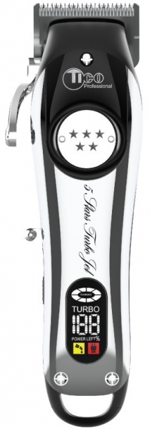 Машинка для стрижки волос Tico Professional 5-Stars Turbo Jet Silver (100424)