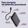 УМБ Power Bank Trust Fiera 10000mAh 20W Black (25880_TRUST)