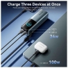 УМБ Power Bank Vention 27000 mAh 200W with Built-in USB-C Gray (FKGH0)