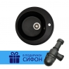 Мойка кухонная Ventolux FABIA (BLACK QUARTZ) D510x180