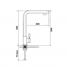 Кухонный смеситель Ventolux 360.330 BLACK MATT QUARTZ