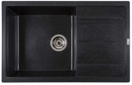 Мойка кухонная Ventolux DIAMANTE (SPACE BLACK) 765x485x200