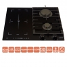 Варочная поверхность Ventolux HG622 B9G CS FI (BK)