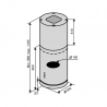 Витяжка Ventolux ISOLA CILINDRO 35 X (1400) ST