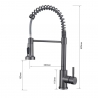 Кухонний змішувач Ventolux KFPFH07 PVD BK 2F