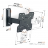 Тримач Vogels TVM 3223 Black