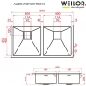 Кухонна мийка Weilor ALLERHAND WRX TB8945