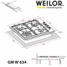 Варильна поверхня Weilor GM W 634 BL