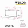 Вытяжка Weilor WT 65 FBL