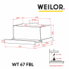 Вытяжка Weilor WT 67 FBL