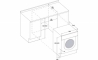 Встраиваемая стиральная машина Whirlpool BI WDWG 75148