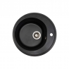 Кухонна мийка Ventolux FABIA (BLACK MATT QUARTZ) D510x180