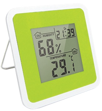 Термометр-гигрометр Т-07 green