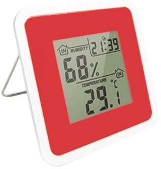 Термометр-гигрометр Т-07 red