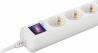 Сетевой фильтр 2Е 3XSchuko с выключателем, 3G*1.0мм, 3м, белый (2E-U03ESM3W)