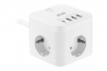 Сетеой адаптер 2E 3XSchuko 3*USB-A, 1*USB-C, 1.5м, white (2E-ADC331WH)