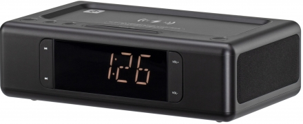 Годинник-радіо 2E SmartClock Wireless Charging Black (2E-AS01QIBK)